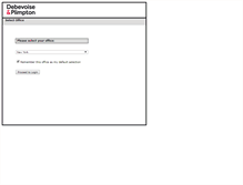 Tablet Screenshot of connect.debevoise.com