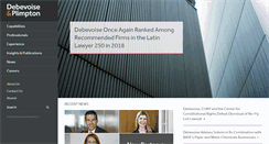 Desktop Screenshot of debevoise.com